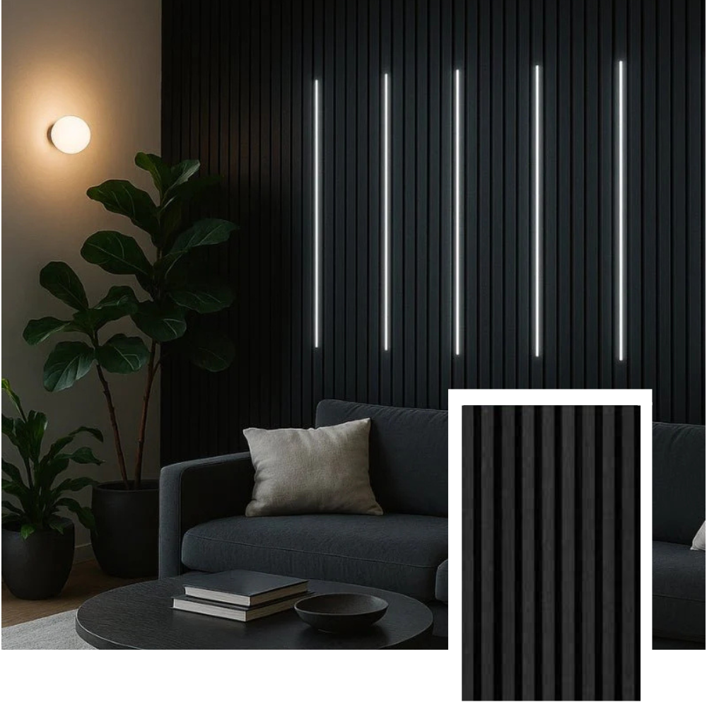 Hem & Ro™ Signature Akustisk Ribbepanel — Natur Eik