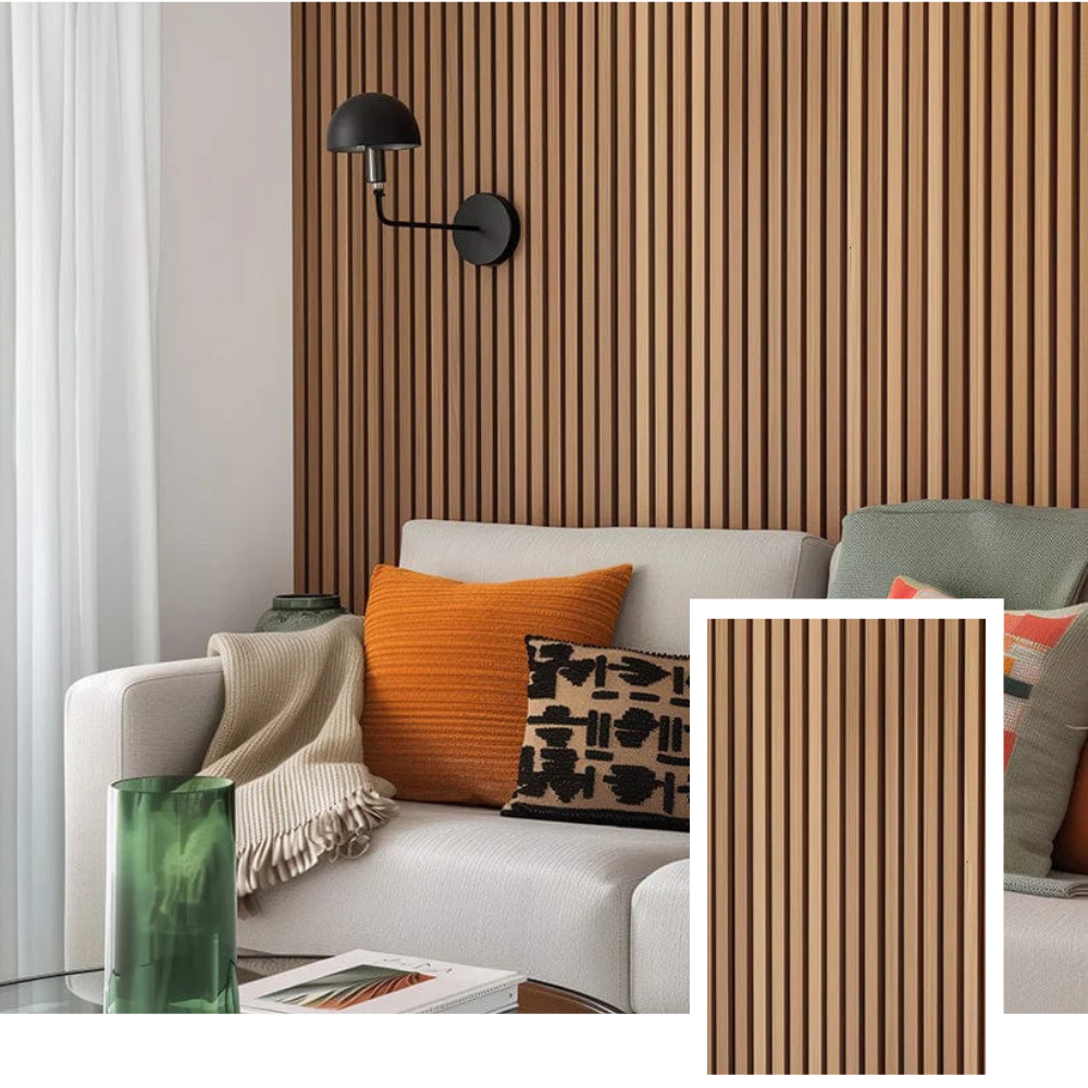 Hem & Ro™ Signature Akustisk Ribbepanel — Natur Eik